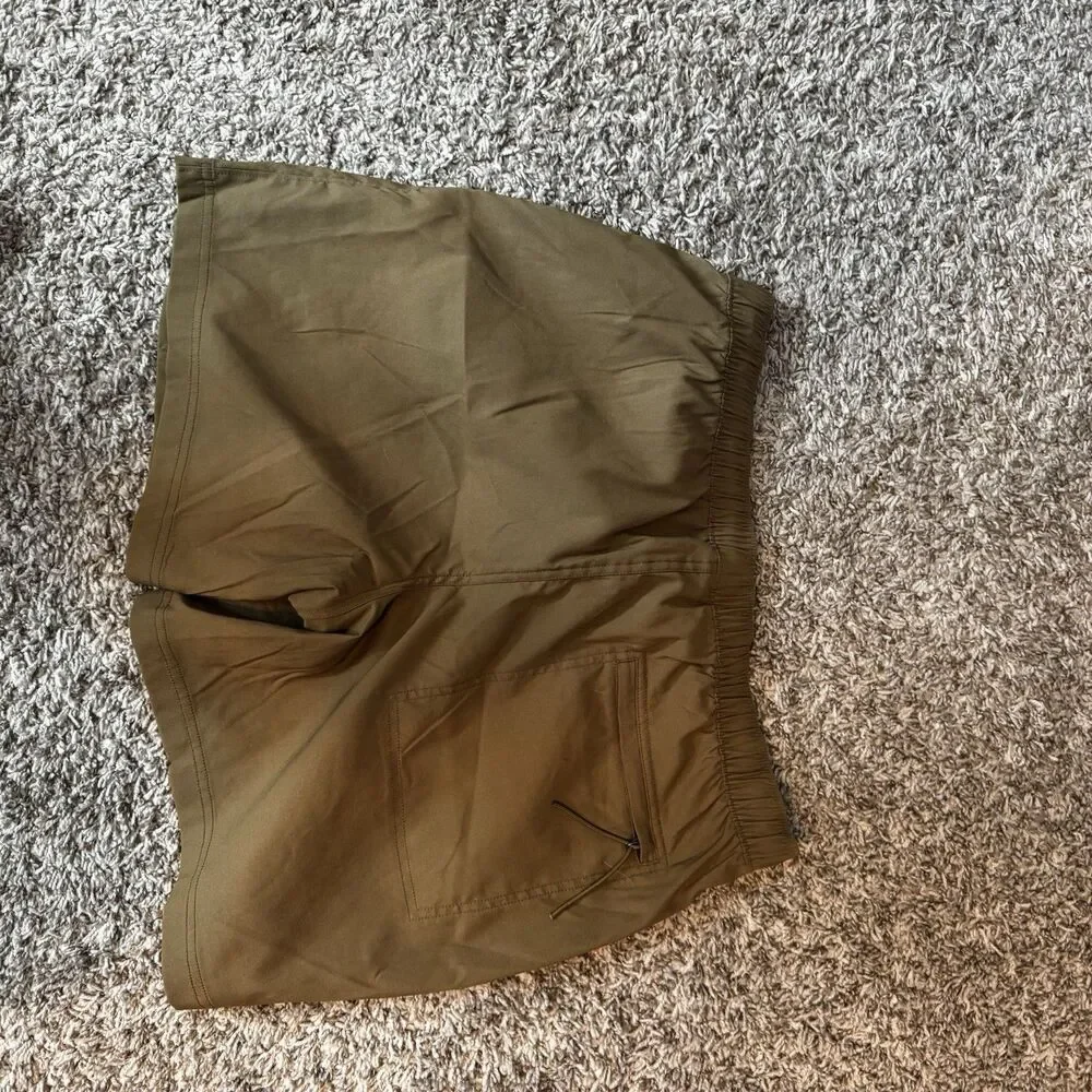 The North Face Men's Green Nylon Microfiber Athletic Shorts Drawstring L 7